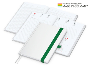 Match-Hybrid White Bestseller A5, Cover-Star matt-individuell, grün