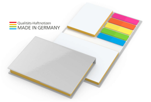 Budapest White Bestseller Bookcover gloss-individuell, Farbschnitt gelb