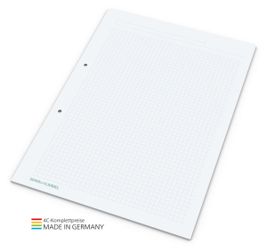 Schreibblock Bestseller A4, 25 Blatt mit 2-fach Abheftlochung