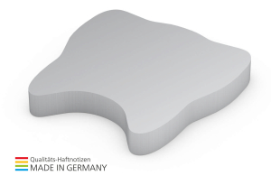 Form aus 72 x 72 mm, 100 Blatt, Zahn