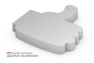 Form aus 100 x 72 mm, 100 Blatt, Daumen