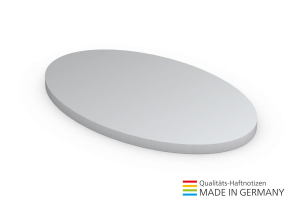 Form aus 125 x 72 mm, 50 Blatt, Oval