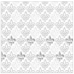Napkins "Lily silver" 33 x 33 cm