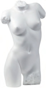 Damen-Torso "Antik", weiß