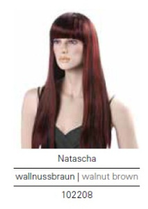Damenperücke Natascha wallnussbraun