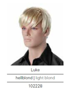 Herrenperücke Luke hellblond