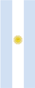 Argentinien Banner-Leihfahne 150 x 400 cm