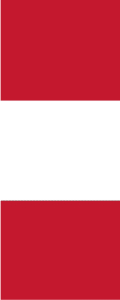 Peru Banner-Leihfahne 150 x 400 cm