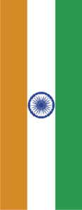 Indien Banner-Leihfahne 150 x 400 cm