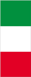 Italy portrait rental flag 120 x 300 cm