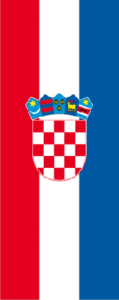 Kroatien Banner-Leihfahne 150 x 400 cm