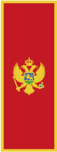 Montenegro Banner-Leihfahne 150 x 400 cm