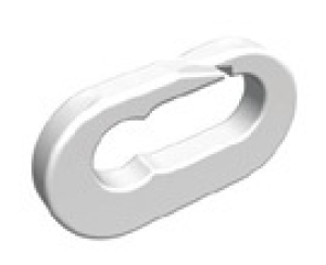 Karabiner Kunststoff, weiss