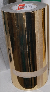 Hochglanzfolie gold, 25 m, 25 cm