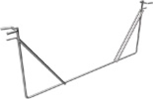 Logoplattenhalter A1 für Plakatständer