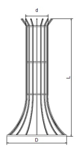 Baumschutzgitter 1250 - Flachstahl