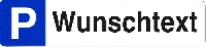 Parkplatzschild  P- ohne Text