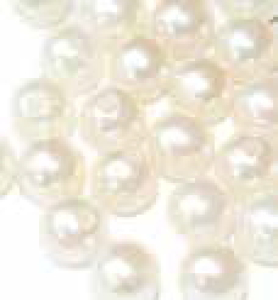 Perlen lose, 1 cm Durchmesser, creme