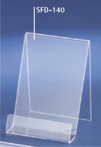 Stellschilder, SFD-140, klar, 98x140x25 mm