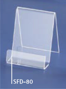 Stellschilder, SFD-80, klar, 60x80x25 mm