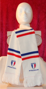Schal Frankreich mit Stickwappen