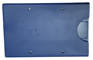 10 x Scheckkarten-Tresor, blau, 90 x 60 mm