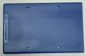 10 x Scheckkarten-Tresor, blau, 90 x 60 mm