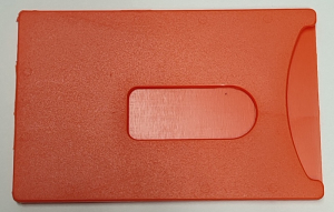 10 x Scheckkarten-Tresor, Neon-orange, 90 x 58 mm