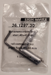 Schienenverbinder 3D, für Kederschienen