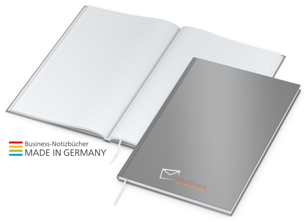 Note-Book x.press A4, matt-silber