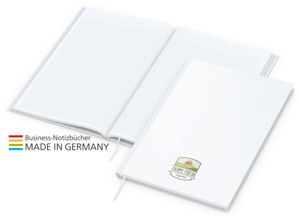 Note-Book Bestseller A4, matt-weiß