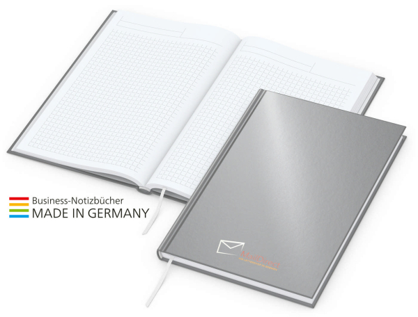 Note-Book Bestseller A5, matt-silber