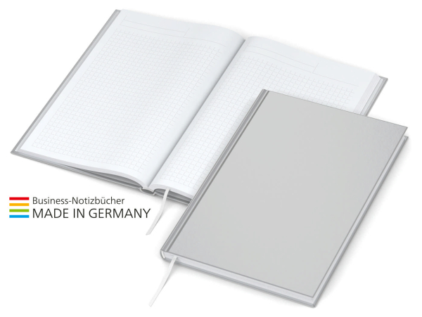 Note-Book x.press A5, matt-silber