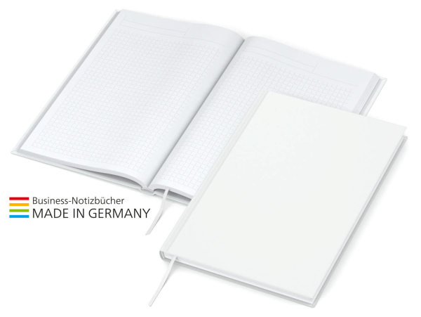 Note-Book Bestseller A5, matt-weiß