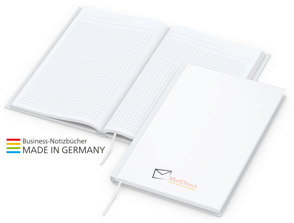 Note-Book x.press A5, matt-weiß
