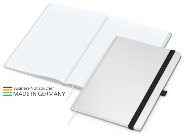 Match-Book White Bestseller A4 Cover-Star matt-individuell, schwarz