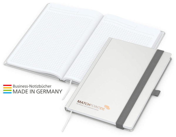 Vision-Book White Bestseller A5, weiß inkl. Kupfeprägung