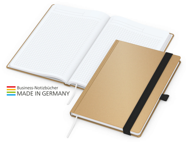 Match-Book White Bestseller A5 Natura braun-individuell, schwarz