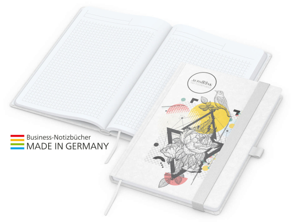 Match-Book White Bestseller A5 Natura individuell, weiß