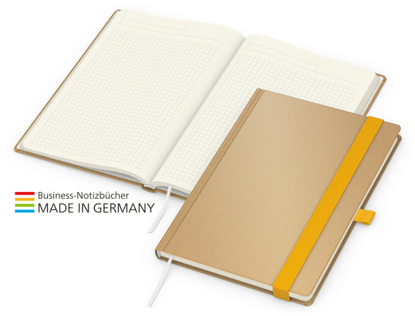 Match-Book Creme Bestseller A4 Natura braun-individuell, gelb