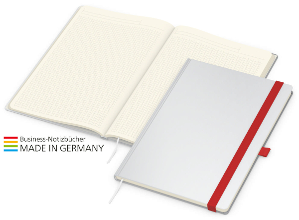Match-Book Creme Bestseller A4 Cover-Star matt-individuell, rot