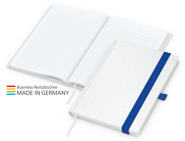 Match-Book Creme Bestseller Natura individuell A5, mittelblau