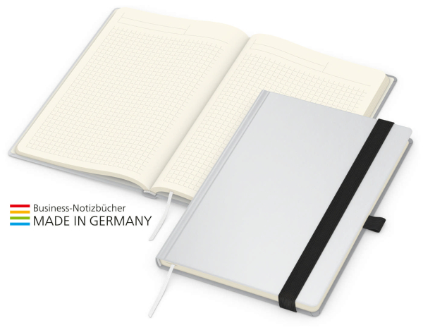 Match-Book Creme Bestseller A5 Cover-Star gloss-individuell, schwarz