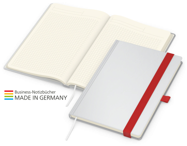 Match-Book Creme Bestseller A5 Cover-Star gloss-individuell, rot