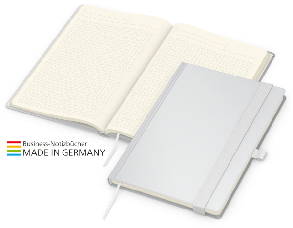 Match-Book Creme Bestseller A5 Cover-Star gloss-individuell, weiß
