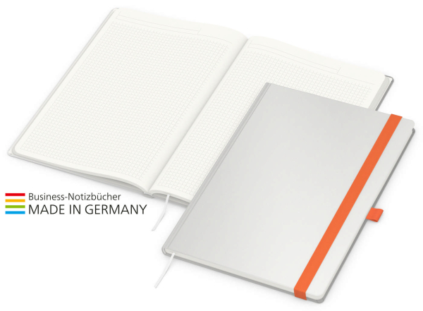 Match-Book green+blue A4 Cover-Star Recycling-Matt, orange
