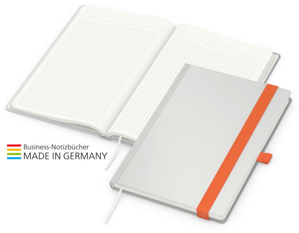 Match-Book green+blue A5 Natura Recycling, orange