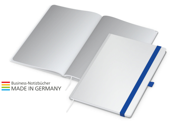 In-Book Round Bestseller A4, matt-individuell, mittelblau
