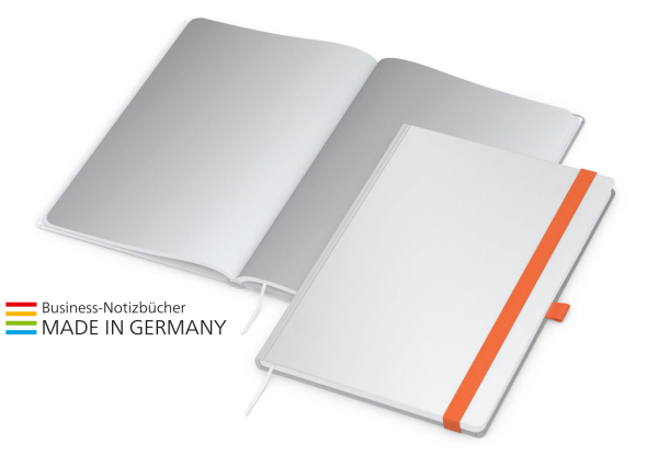 In-Book Round Bestseller A4, matt-individuell, orange