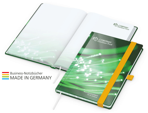 In-Book Round Bestseller A5, gloss-individuell, gelb